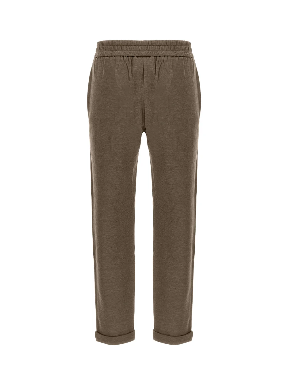 Brunello Cucinelli Cotton-Silk Pants Brown - Image 2