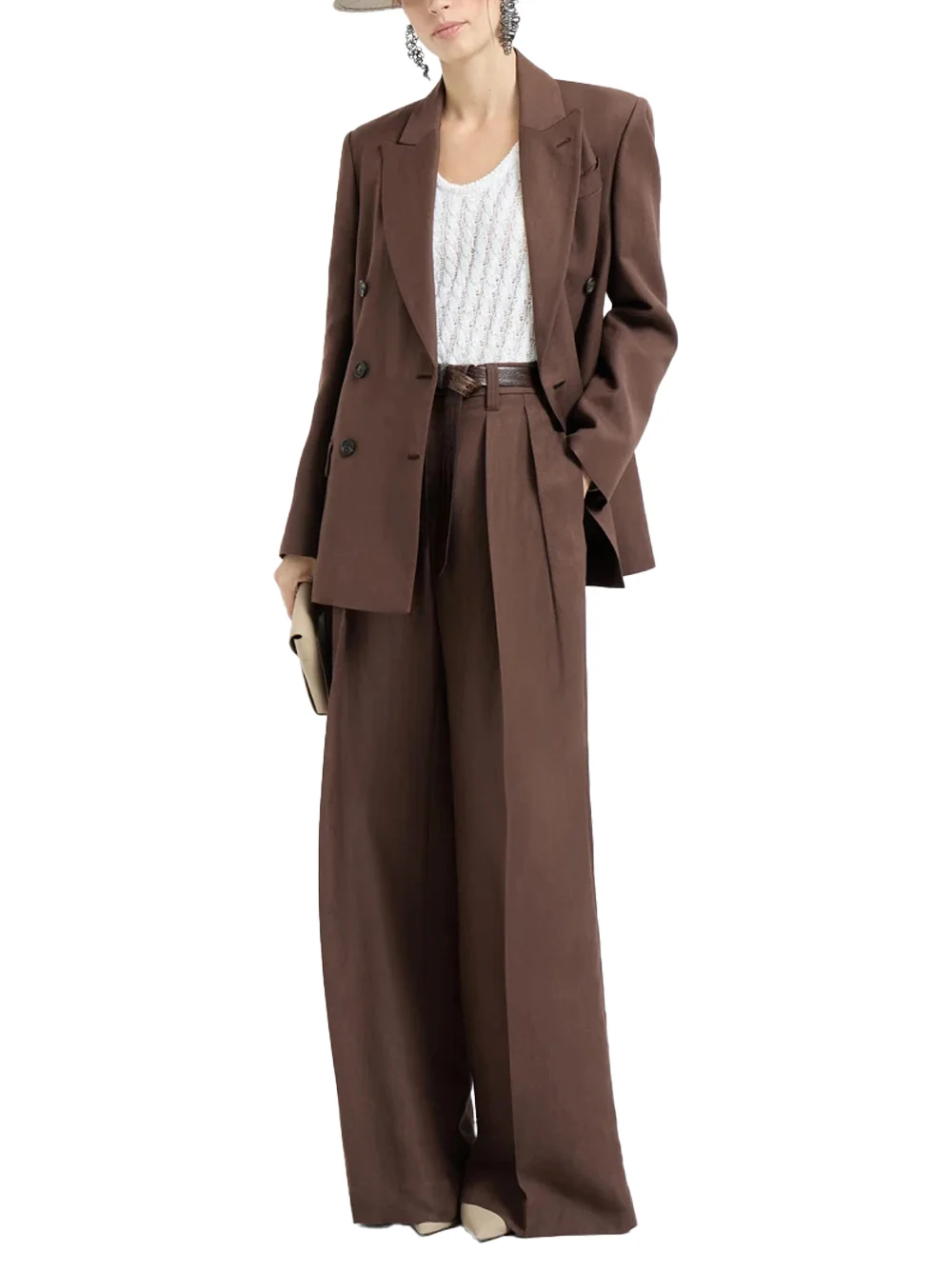 Brunello Cucinelli Twill Blazer Cocoa - Image 2