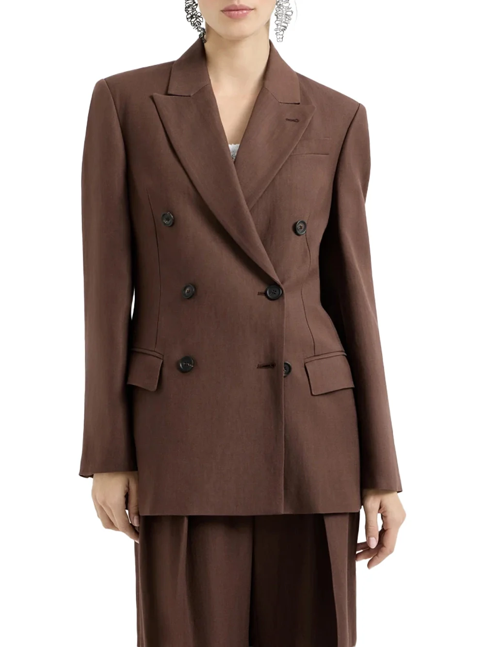 Brunello Cucinelli Twill Blazer Cocoa - Image 3