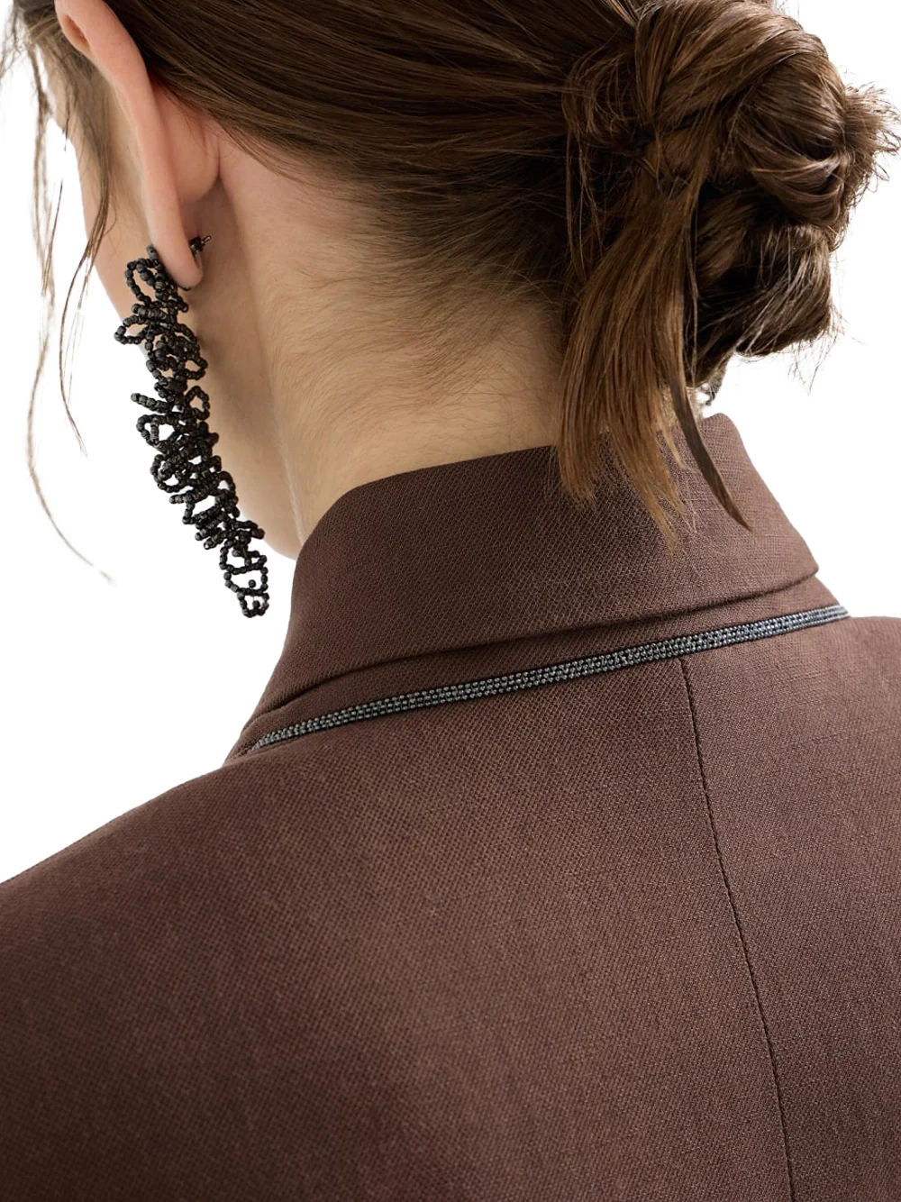 Brunello Cucinelli Twill Blazer Cocoa - Image 5