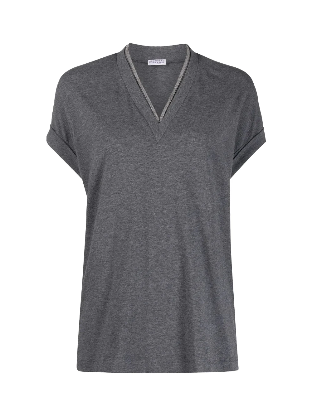 Brunello Cucinelli Women v-neck t-shirt Grey