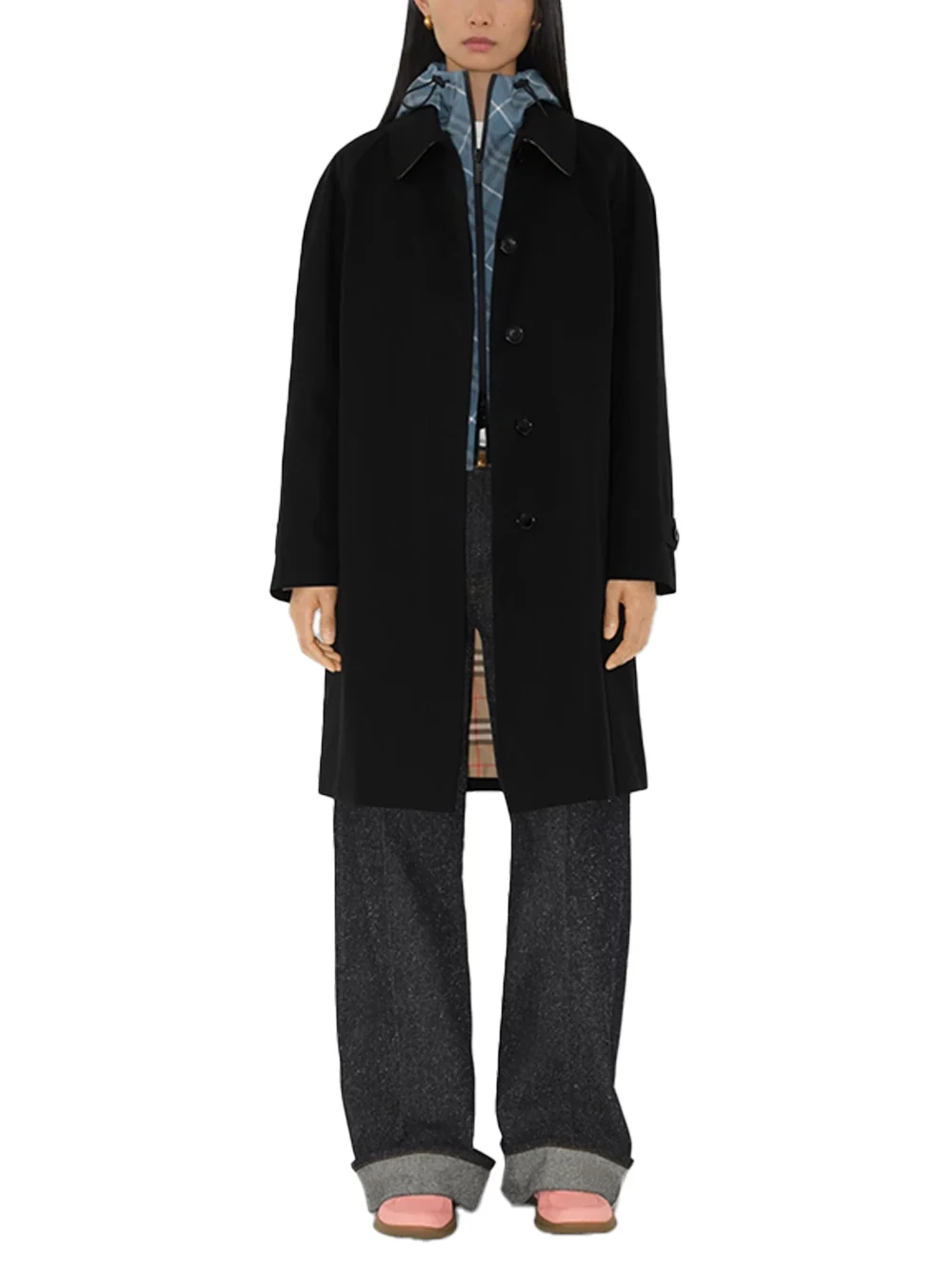 Burberry Women Camden Coat Black - Image 3