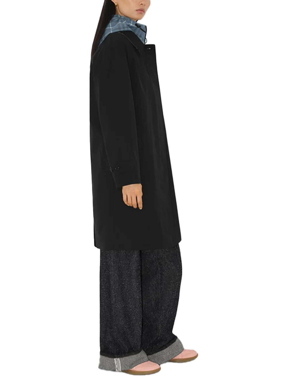 Burberry Women Camden Coat Black - Image 4