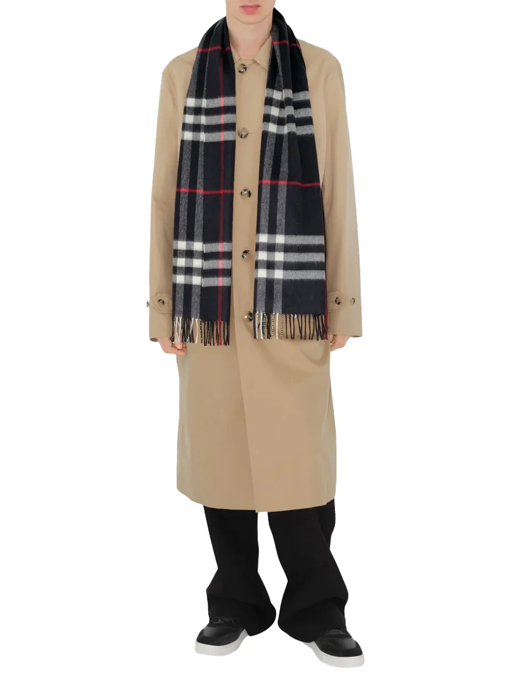 Burberry cashmere scarf Ink blue - Image 3