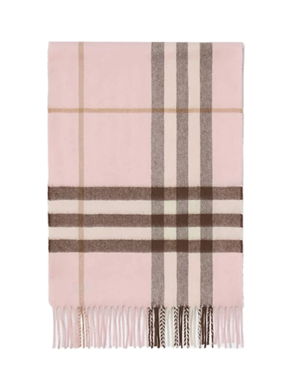 Burberry Check Cashmere Scarf Pink - Image 5