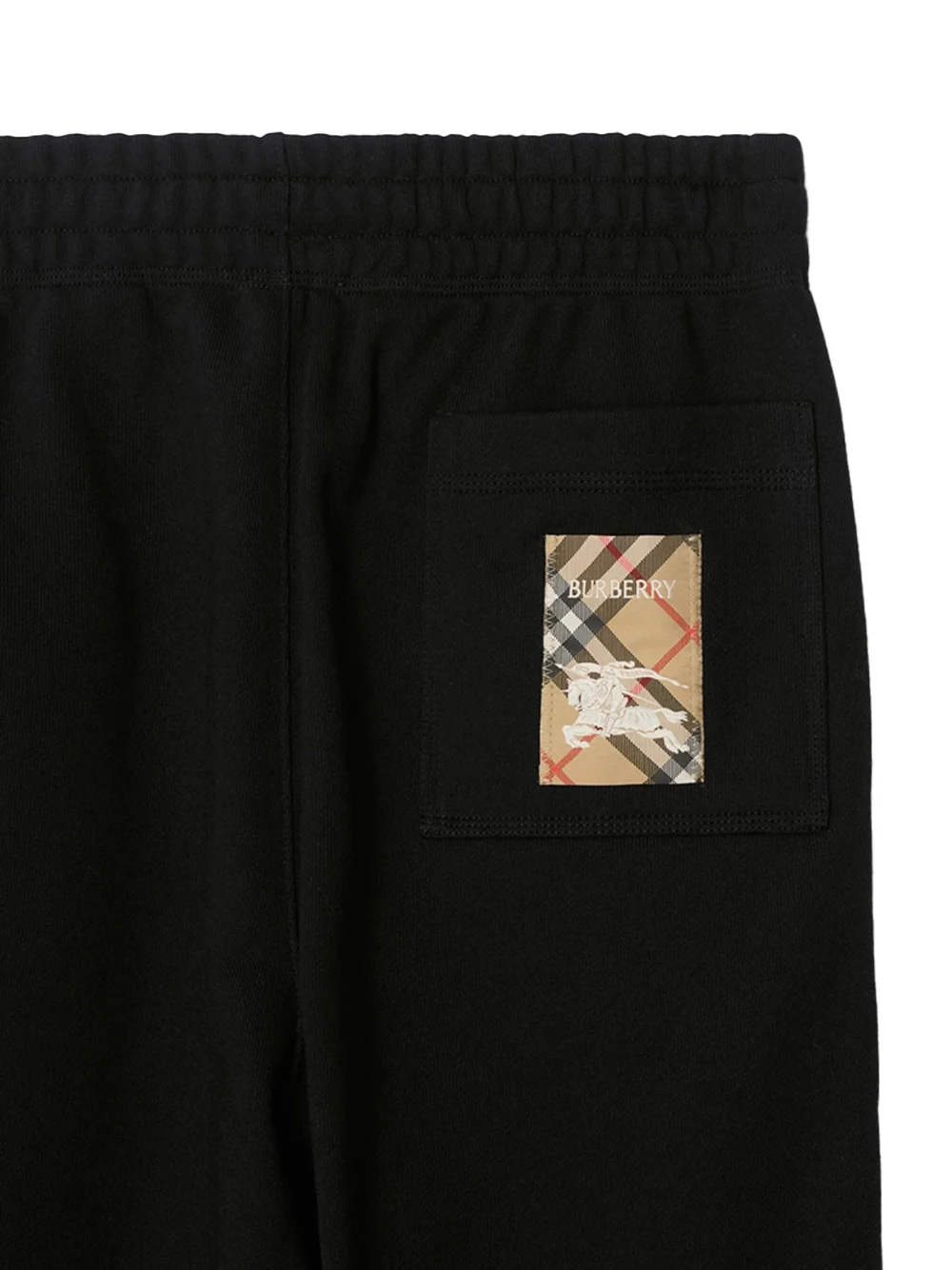 Burberry Men Check Label Pants Black - Image 5