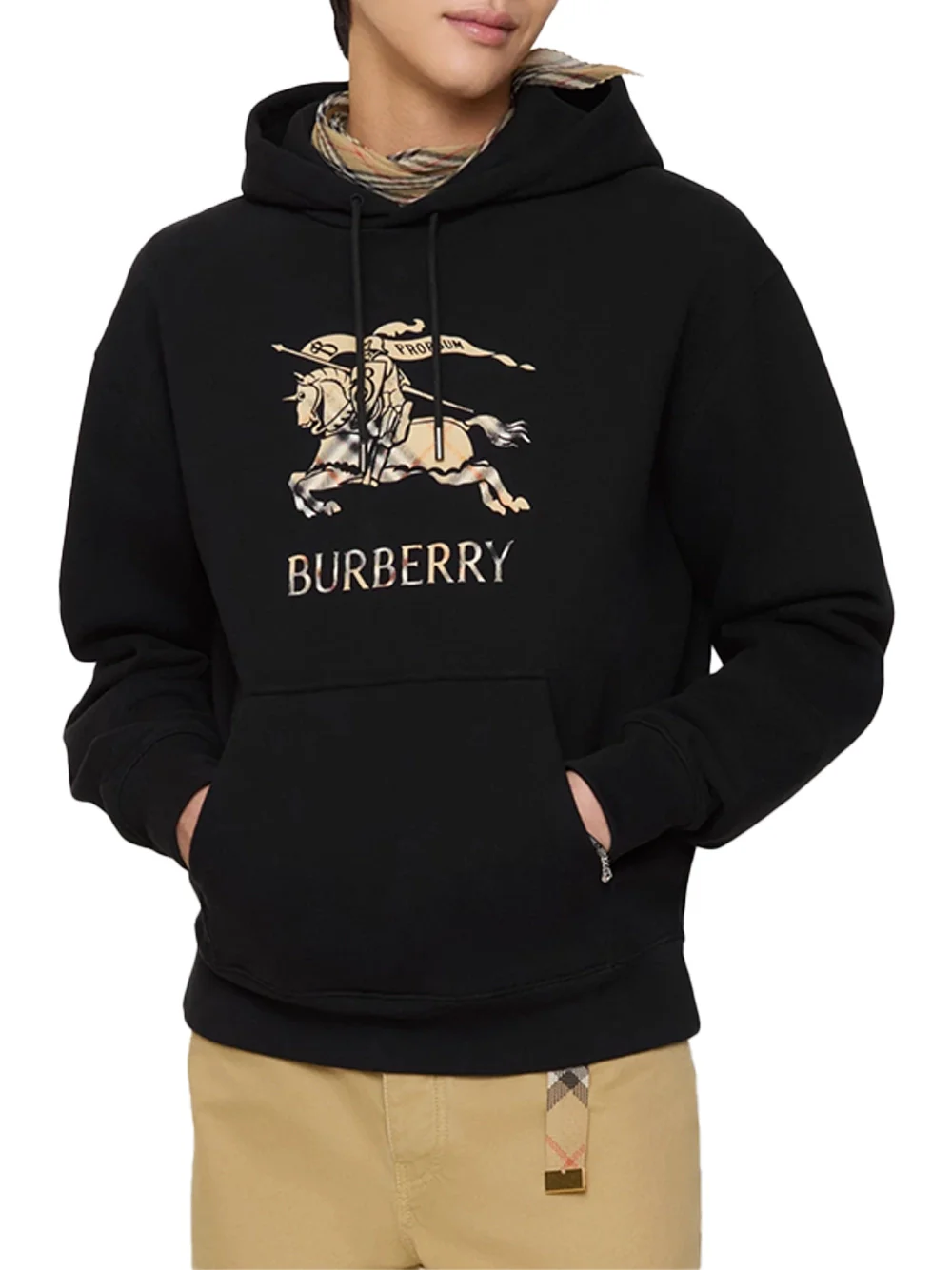 Burberry Men EKD Ombré Cotton Hoodie Black - Image 2
