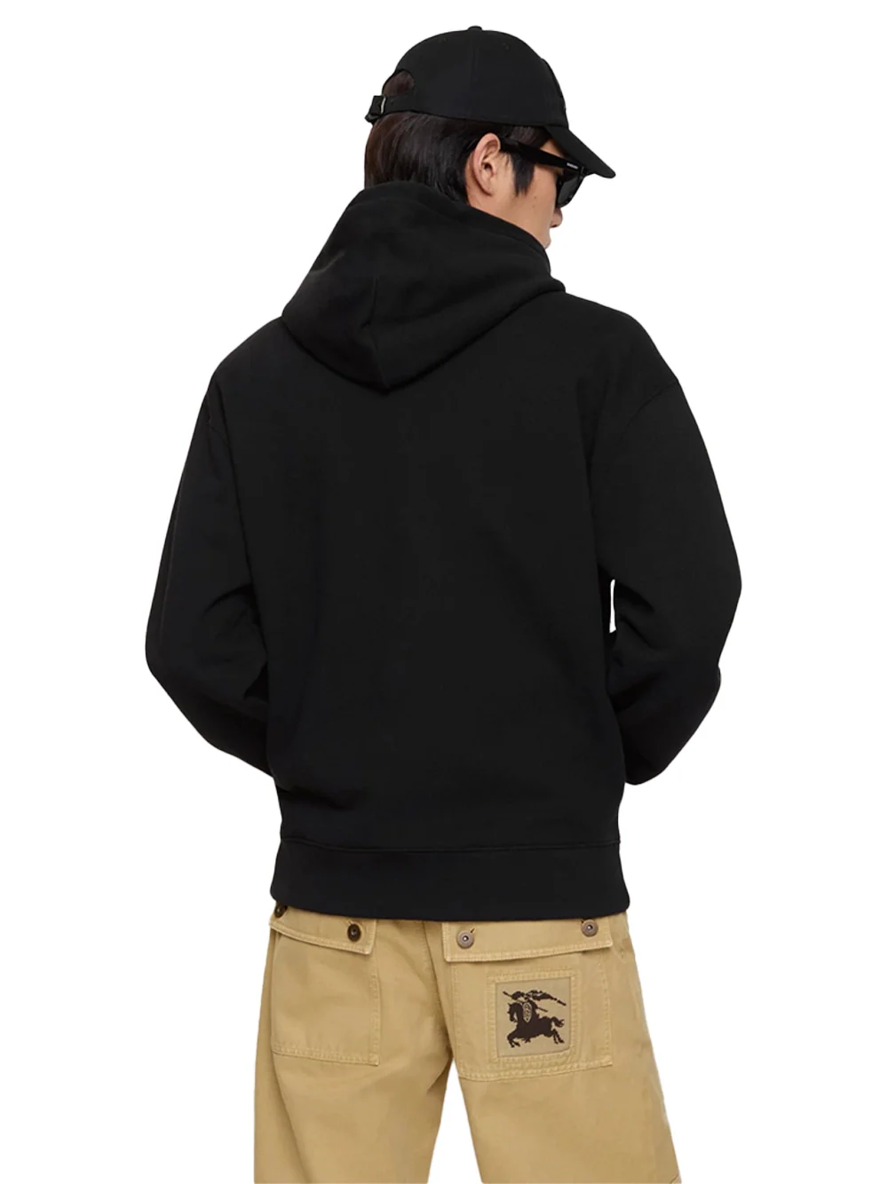 Burberry Men EKD Ombré Cotton Hoodie Black - Image 3