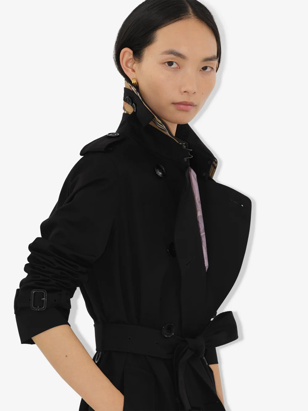 Burberry Women kensington trench coat Black - Image 3