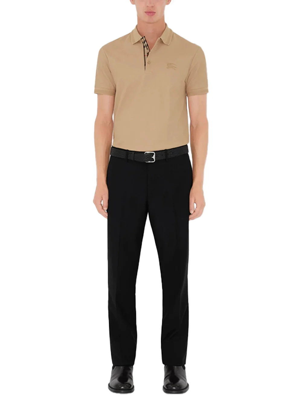 Burberry Men Eddie Polo Shirt Soft Fawn - Image 3