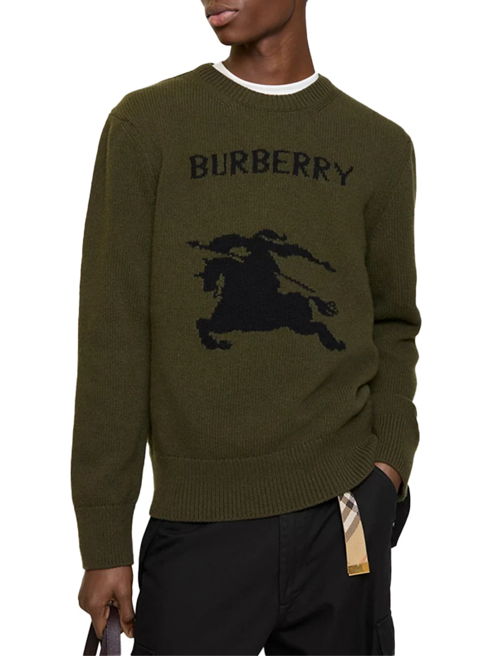 Burberry Men Edward EKD Jumper Tent Green - Image 2