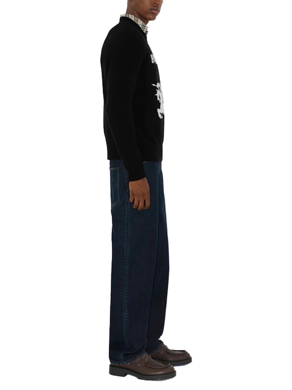 Burberry Men EKD Cashmere Jumper Black - Image 4