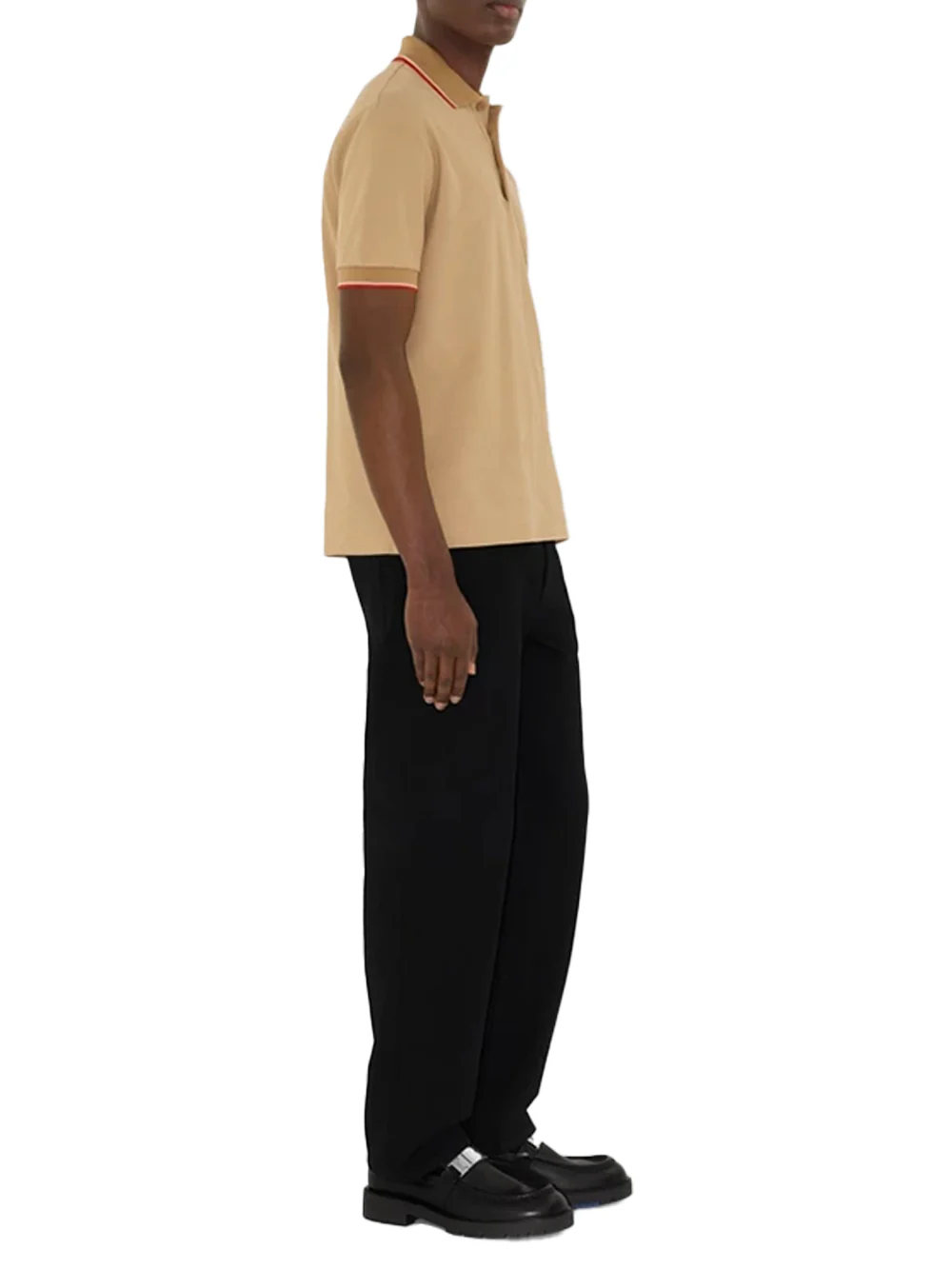Burberry Men logo polo shirt Flax - Image 3