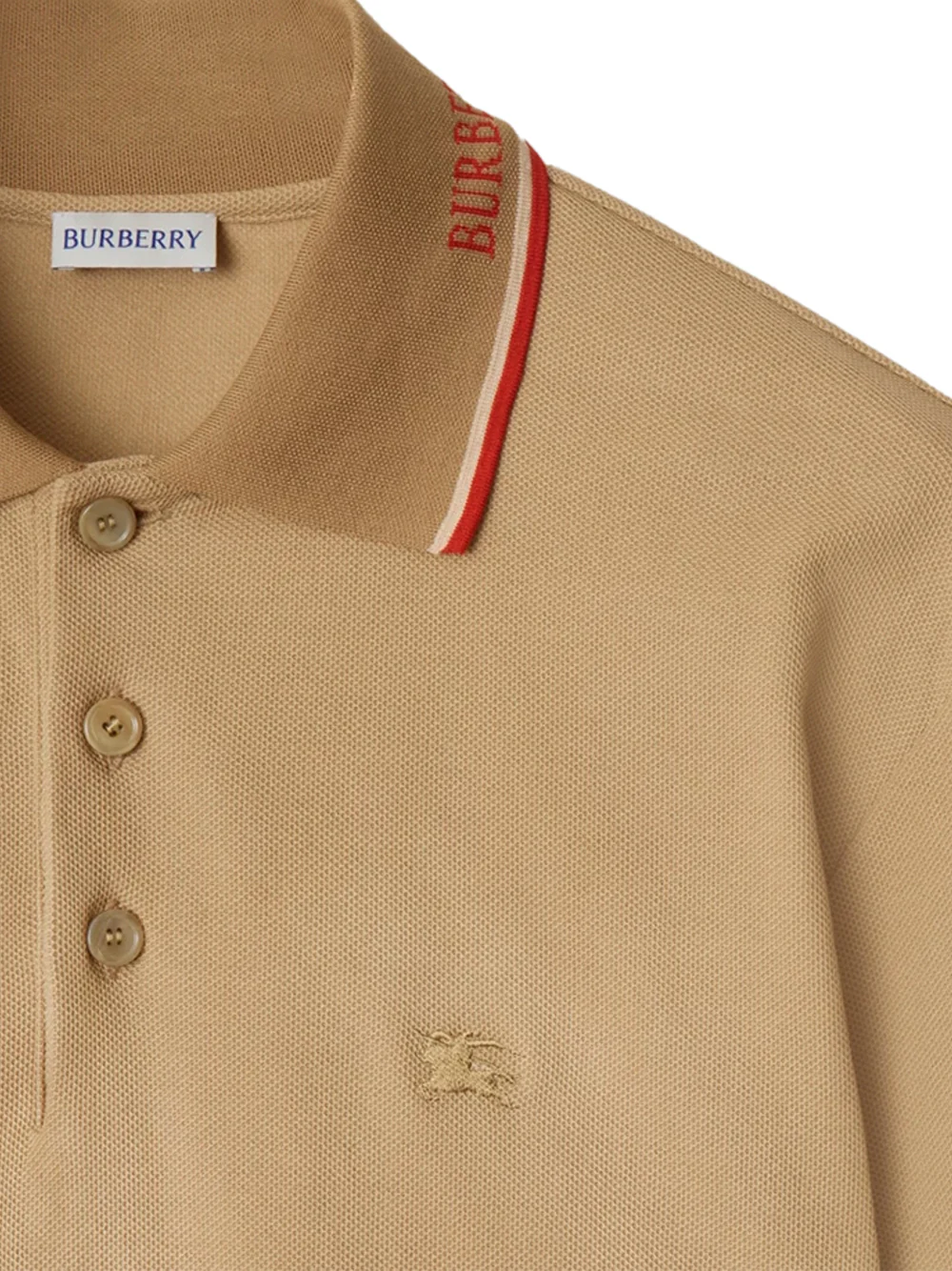 Burberry Men logo polo shirt Flax - Image 6