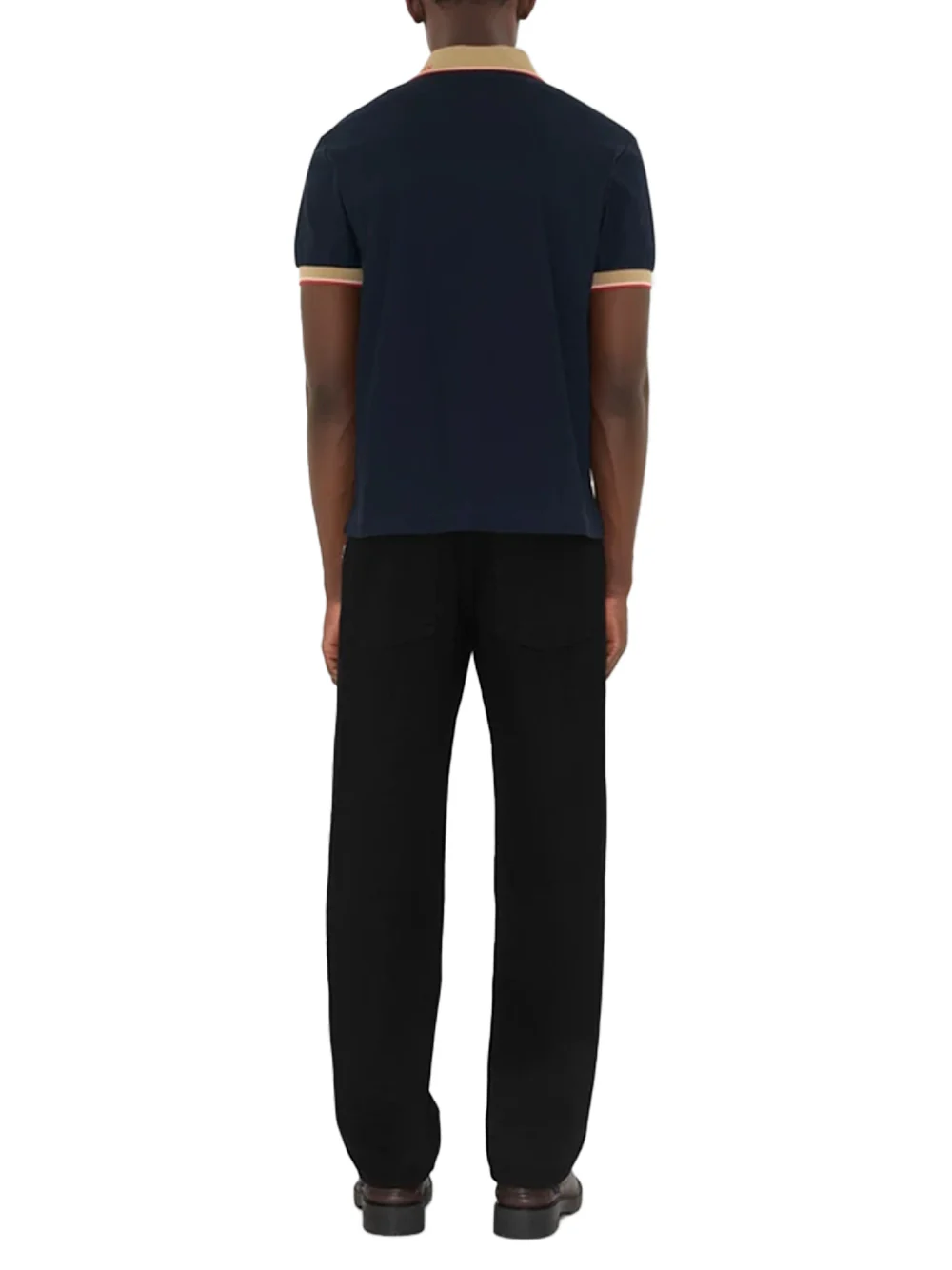 Burberry Men logo polo shirt Navy - Image 3