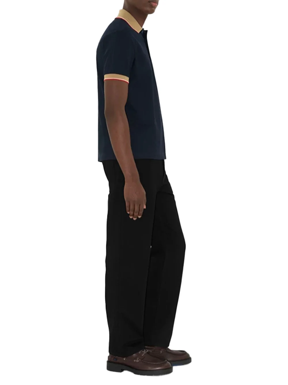 Burberry Men logo polo shirt Navy - Image 4