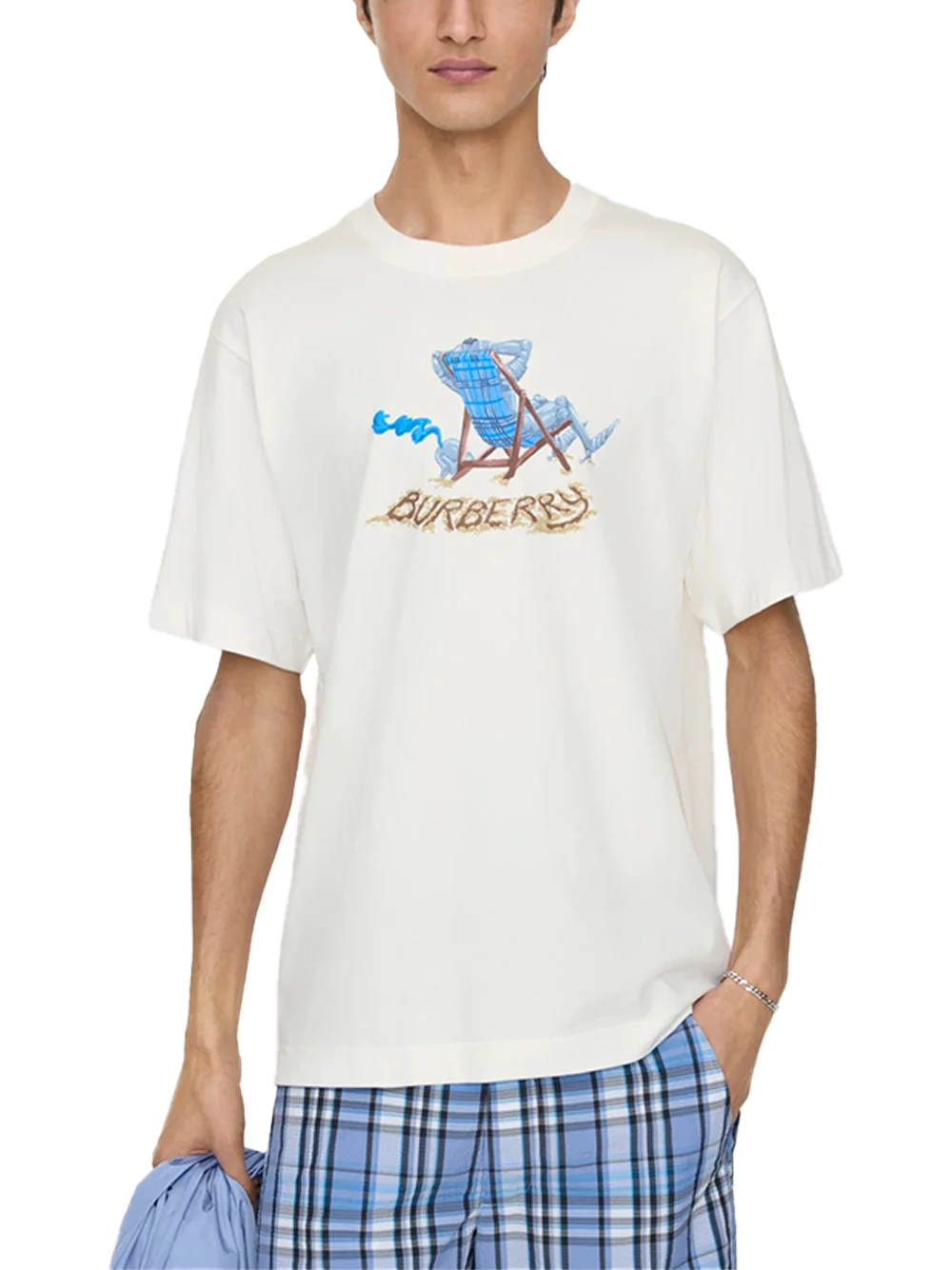 Burberry Men Ryan Beach T-Shirt Chalk - Image 2