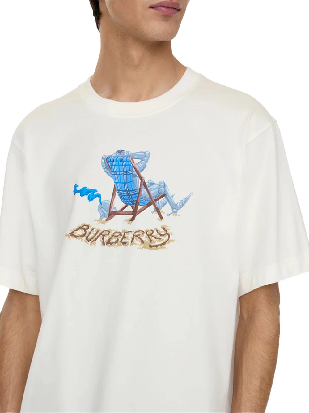 Burberry Men Ryan Beach T-Shirt Chalk - Image 3