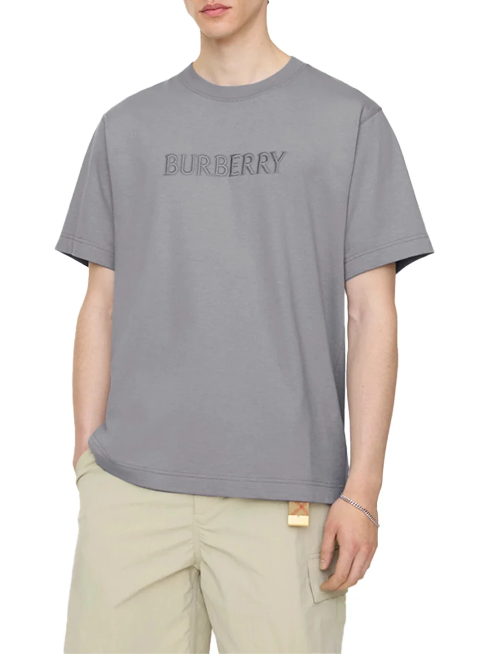 Burberry Men Ryan T-Shirt Forcast Grey - Image 2