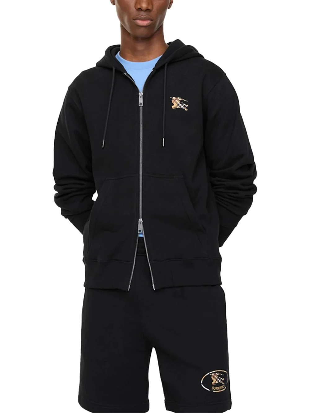 Burberry Men Scott Big Hoodie Black - Image 2