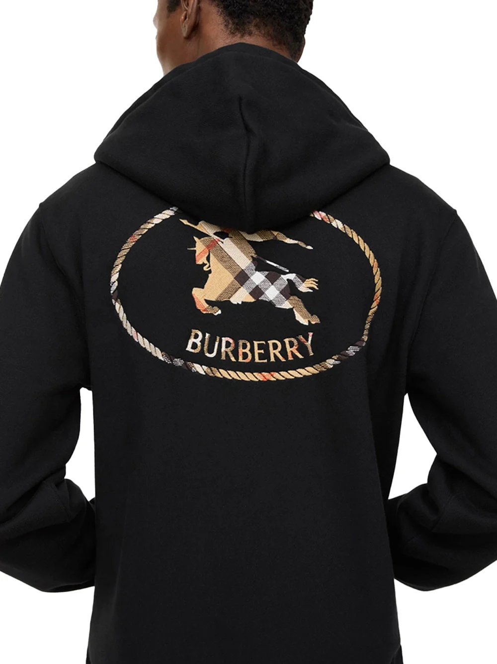 Burberry Men Scott Big Hoodie Black - Image 3