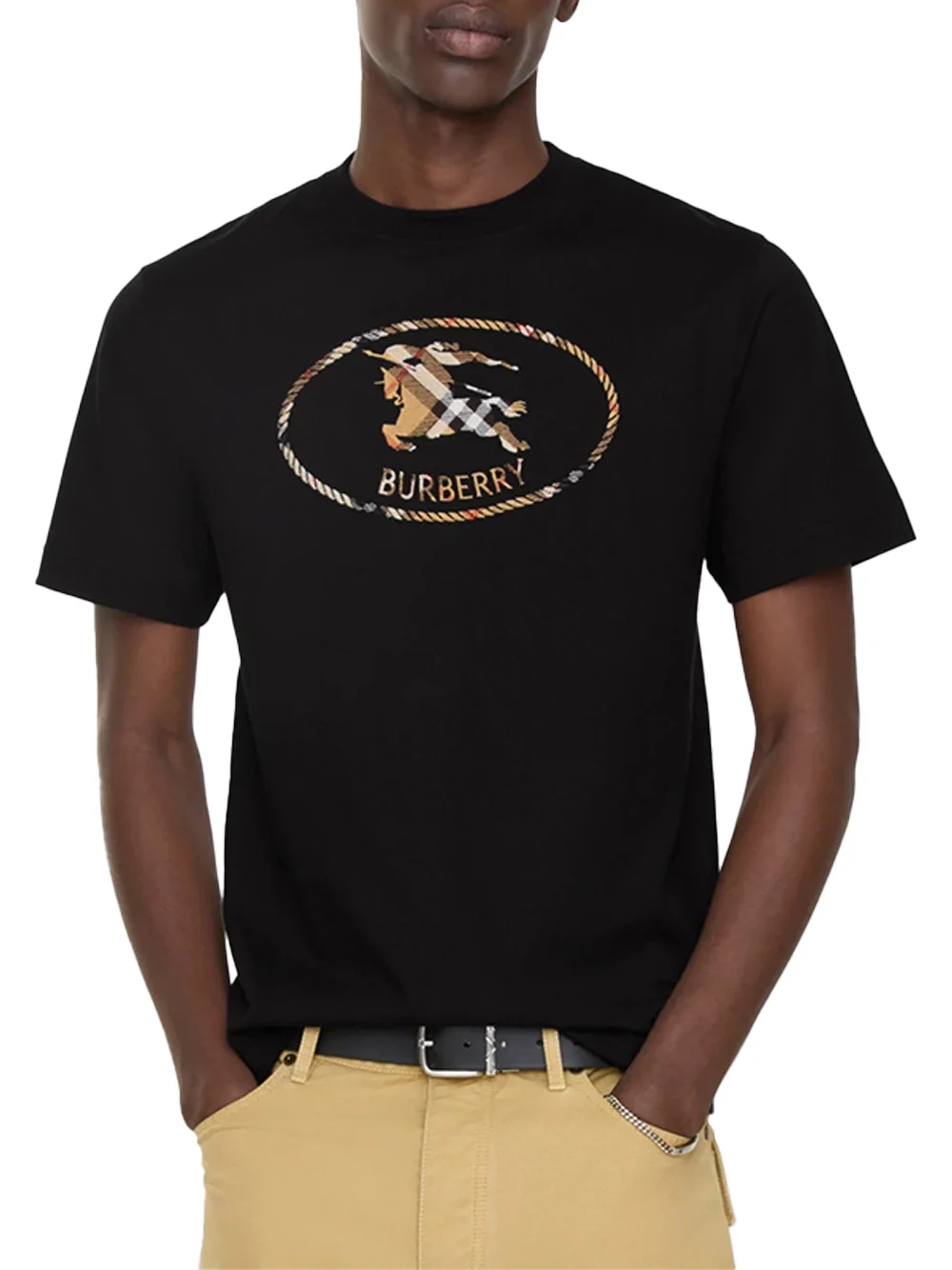 Burberry Men Seth Big T-Shirt Black - Image 2