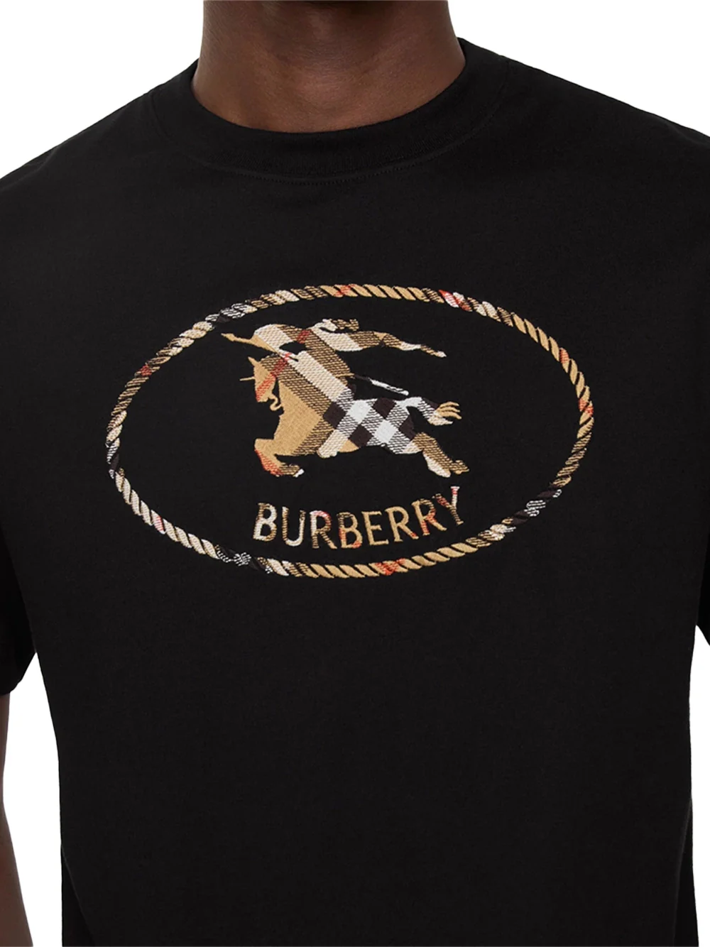 Burberry Men Seth Big T-Shirt Black - Image 3