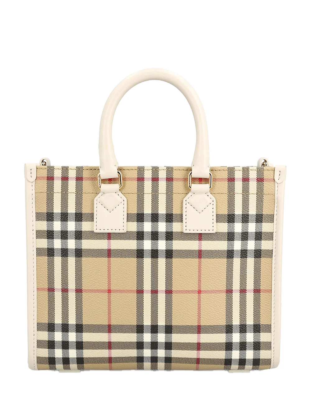 Burberry Mini Freya Tote Bag Ivory - Image 2