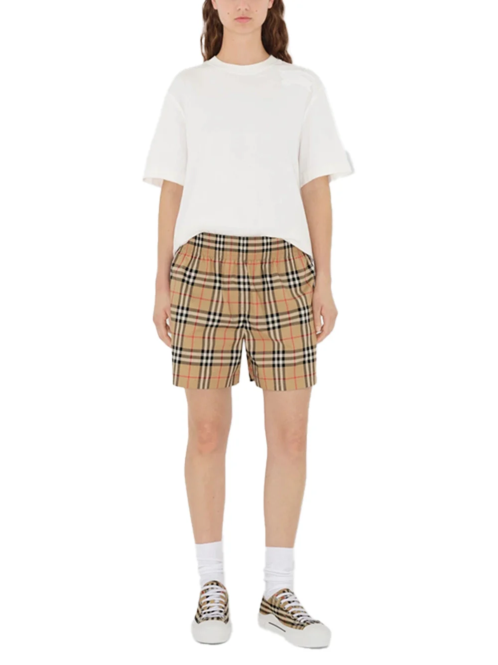 Burberry Women Audrey Shorts Archive Beige - Image 2