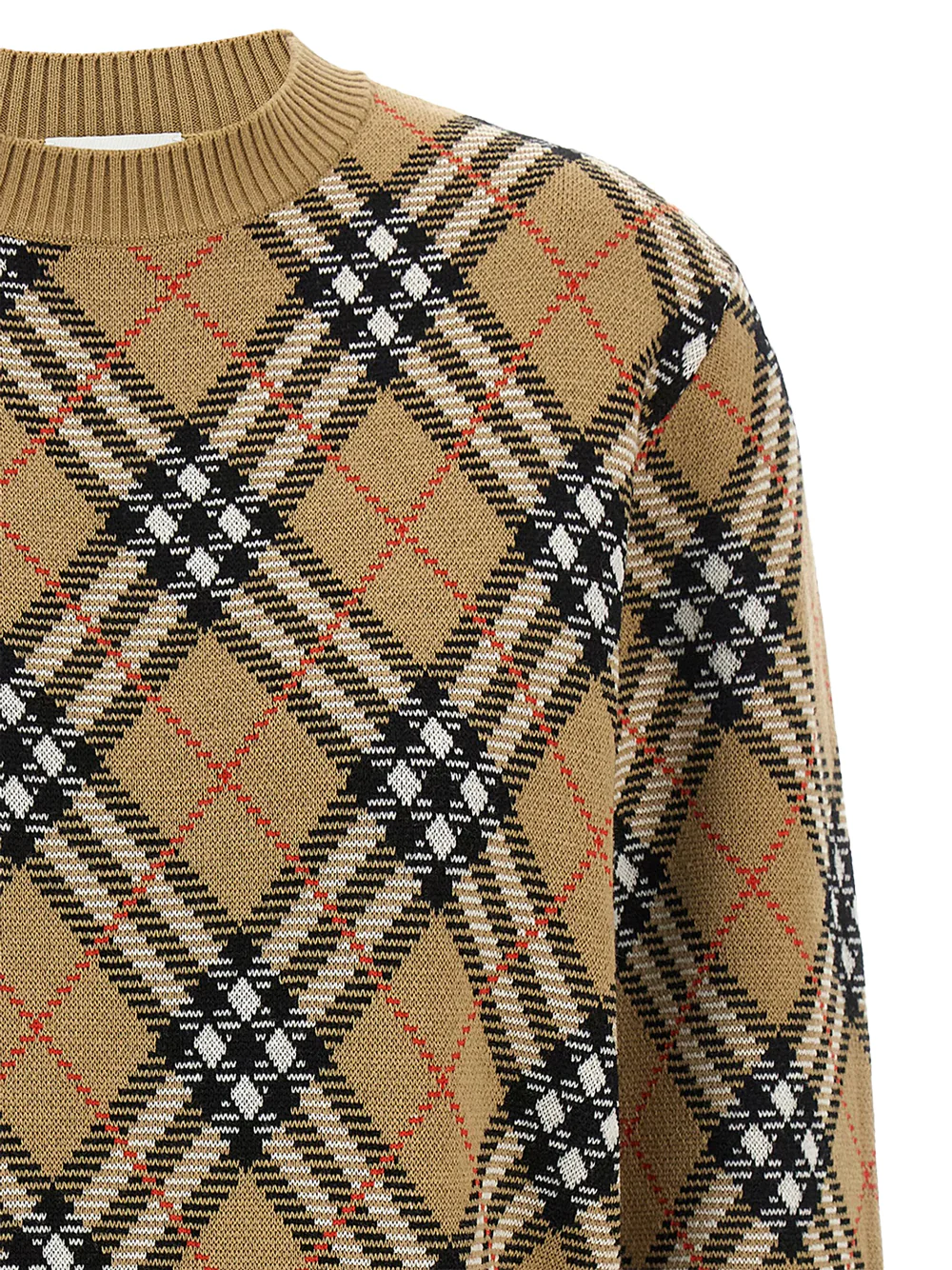 Burberry Women check wool sweater Sand - Image 4