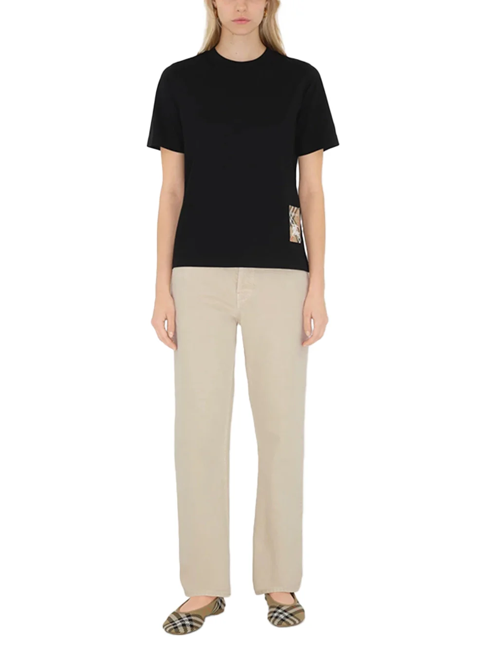 Burberry Women Cotton T-Shirt Black - Image 3