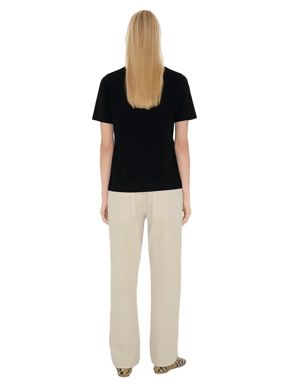 Burberry Women Cotton T-Shirt Black - Image 5