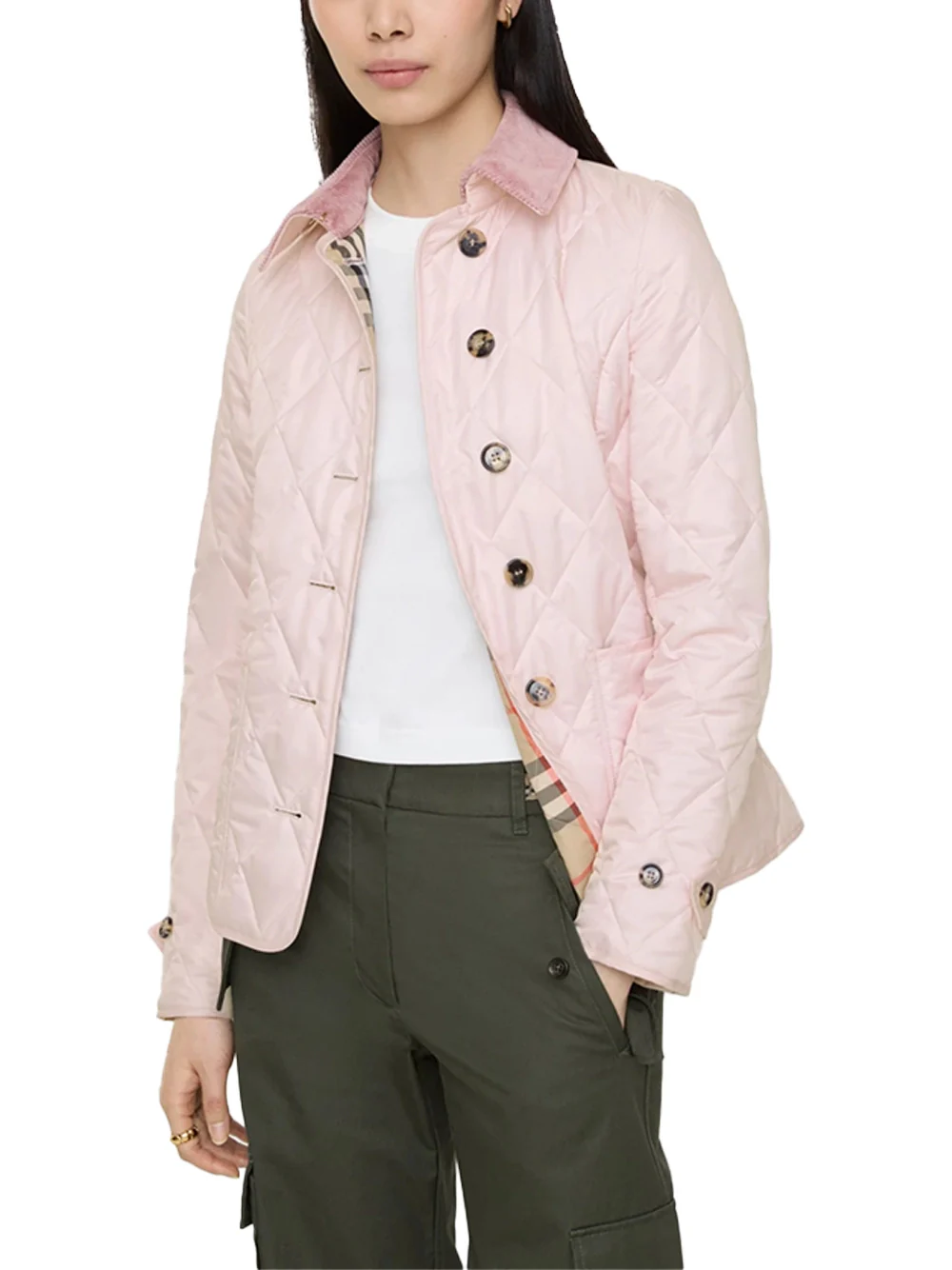Burberry Women Fernleigh Jacket Mallow Pink - Image 3