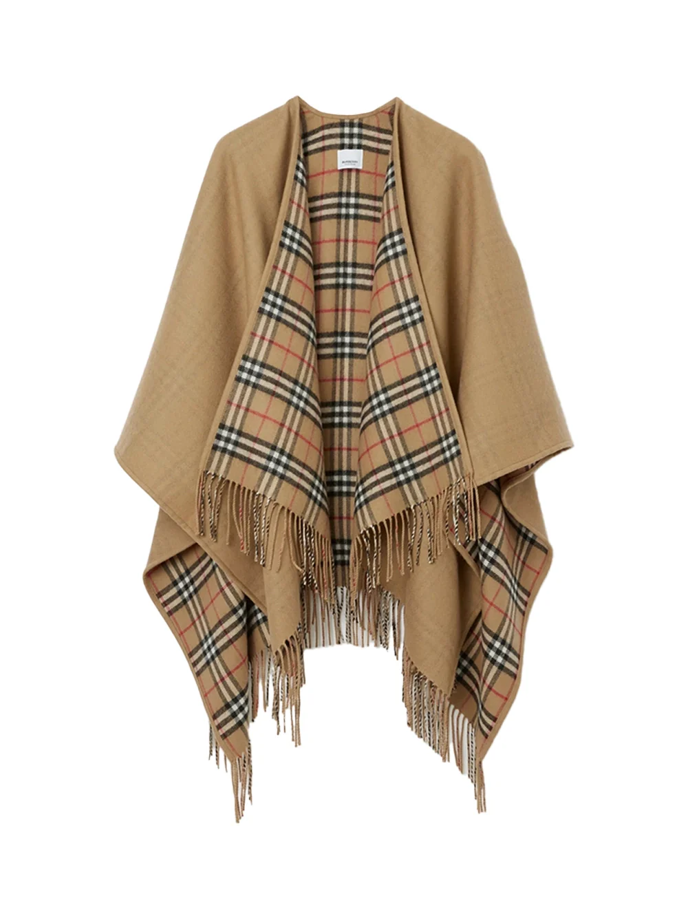 Burberry Women Wool Cape Reversible A Beige