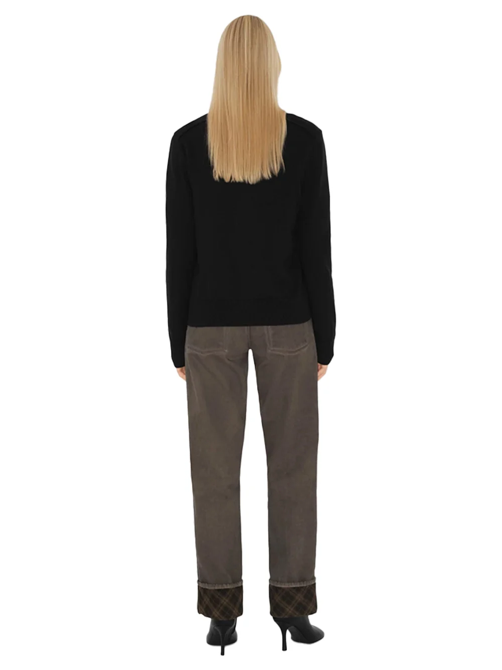 Burberry Women Wool Cardigan Black - Image 4