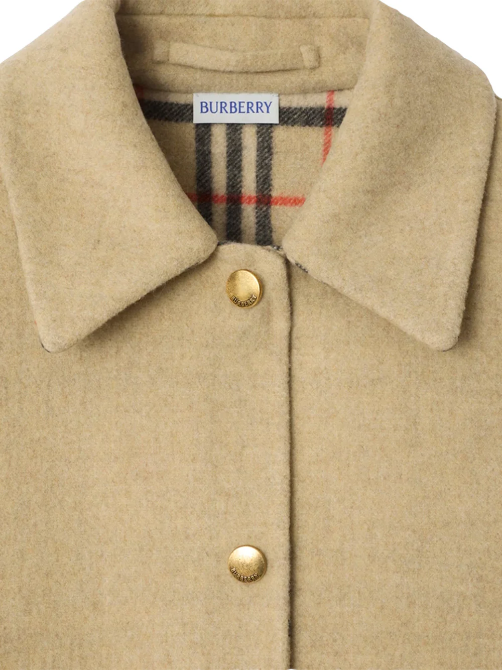 Burberry Women Wool Overshirt Sand - Image 3