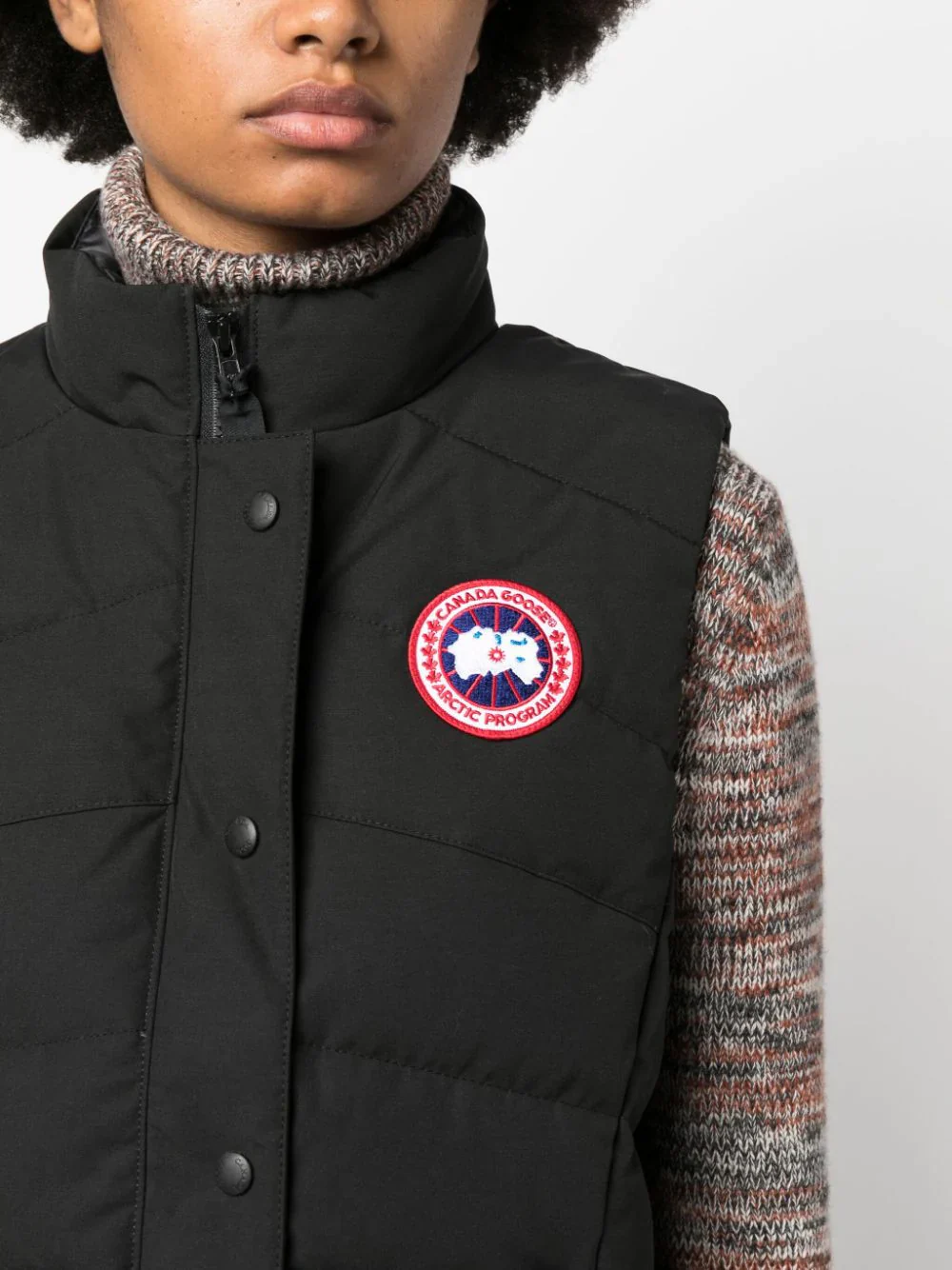 Canada Goose Women Freestyle logo-patch padded Vest Black - Image 4