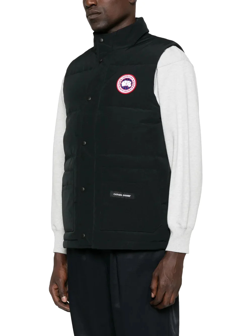 Canada Goose Men Freestyle Patch-Pocket Vest Black - Image 8
