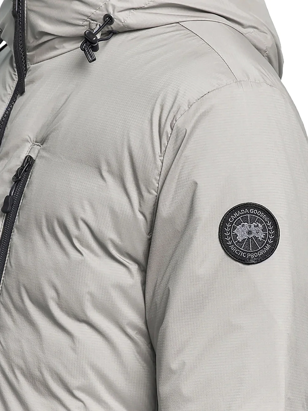 Canada Goose Men Lodge Hoody Black Disc Stratus Grey - Image 2