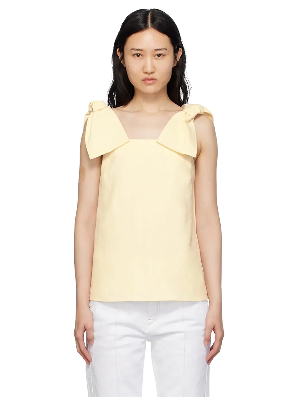 Chloé Bow strap top Coconut milk - Image 3