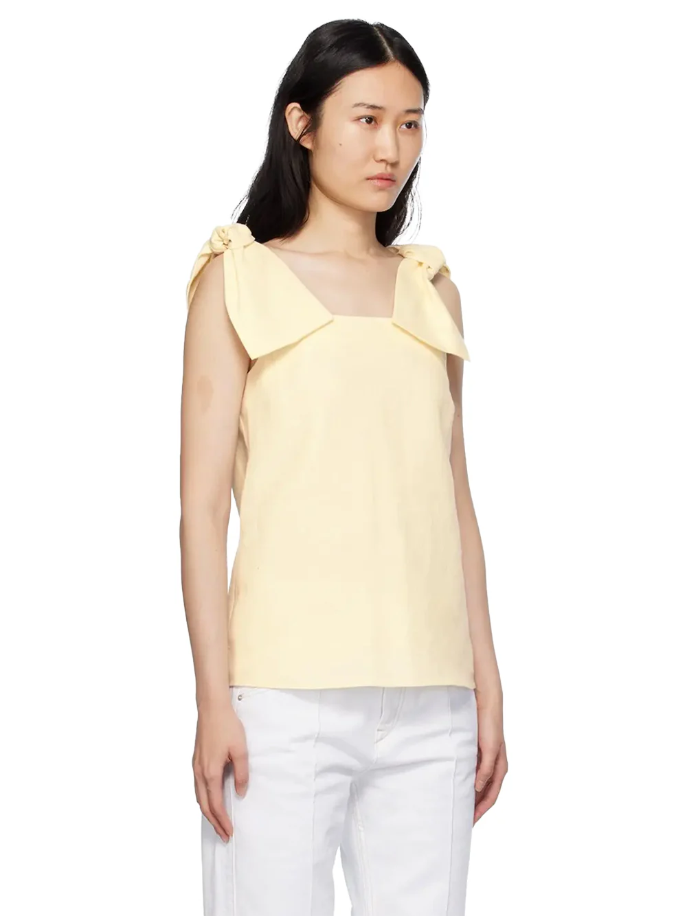 Chloé Bow strap top Coconut milk - Image 4
