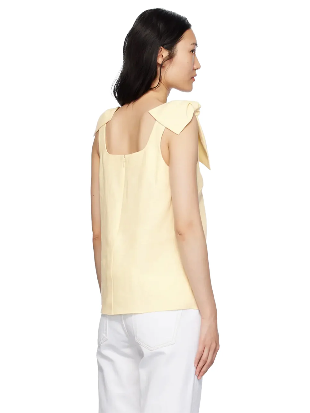 Chloé Bow strap top Coconut milk - Image 5