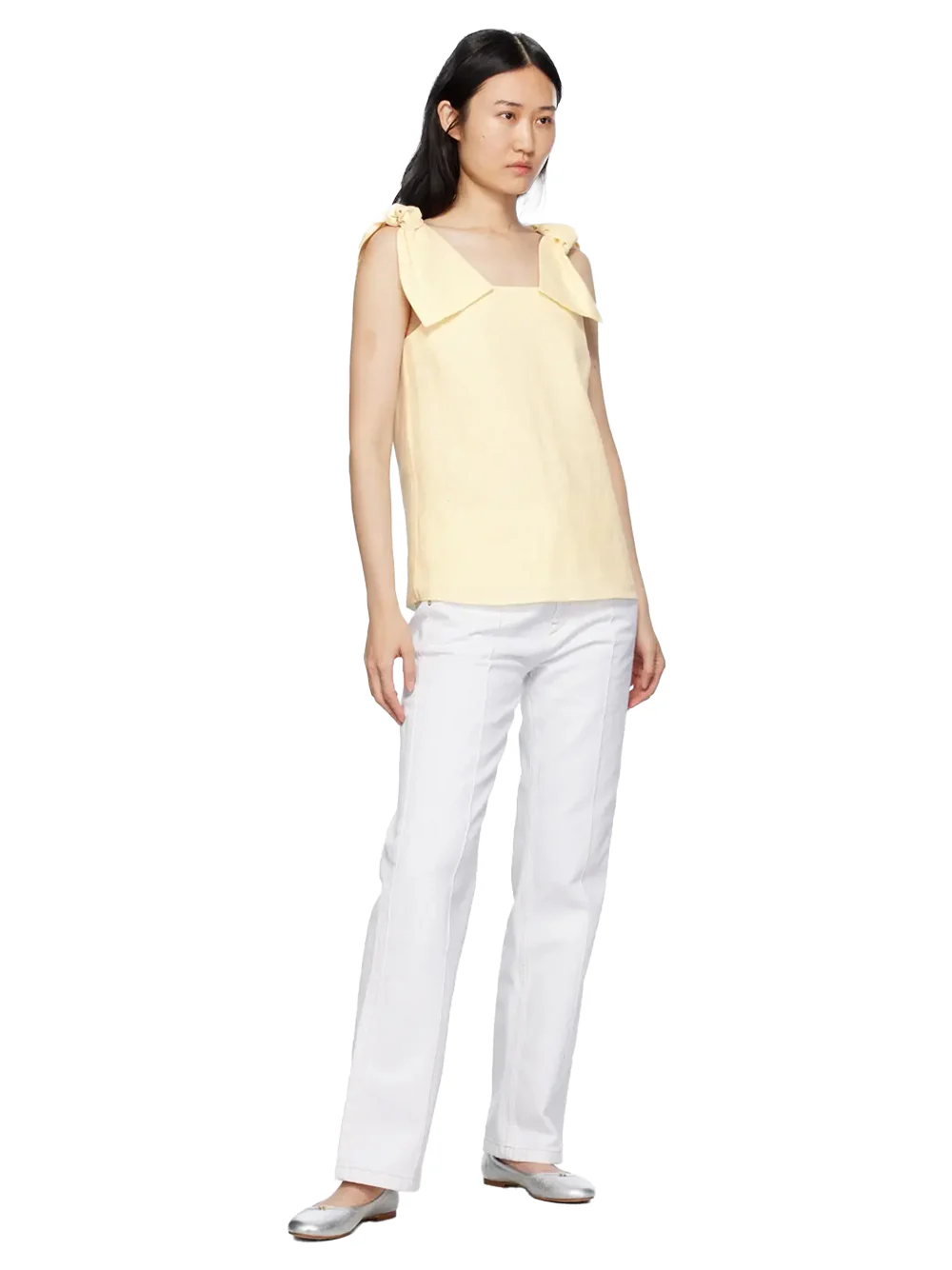 Chloé Bow strap top Coconut milk - Image 6