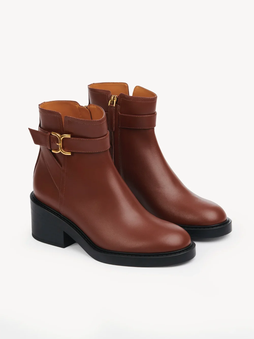 Chloé Marcie Ankle Boots Tan - Image 3