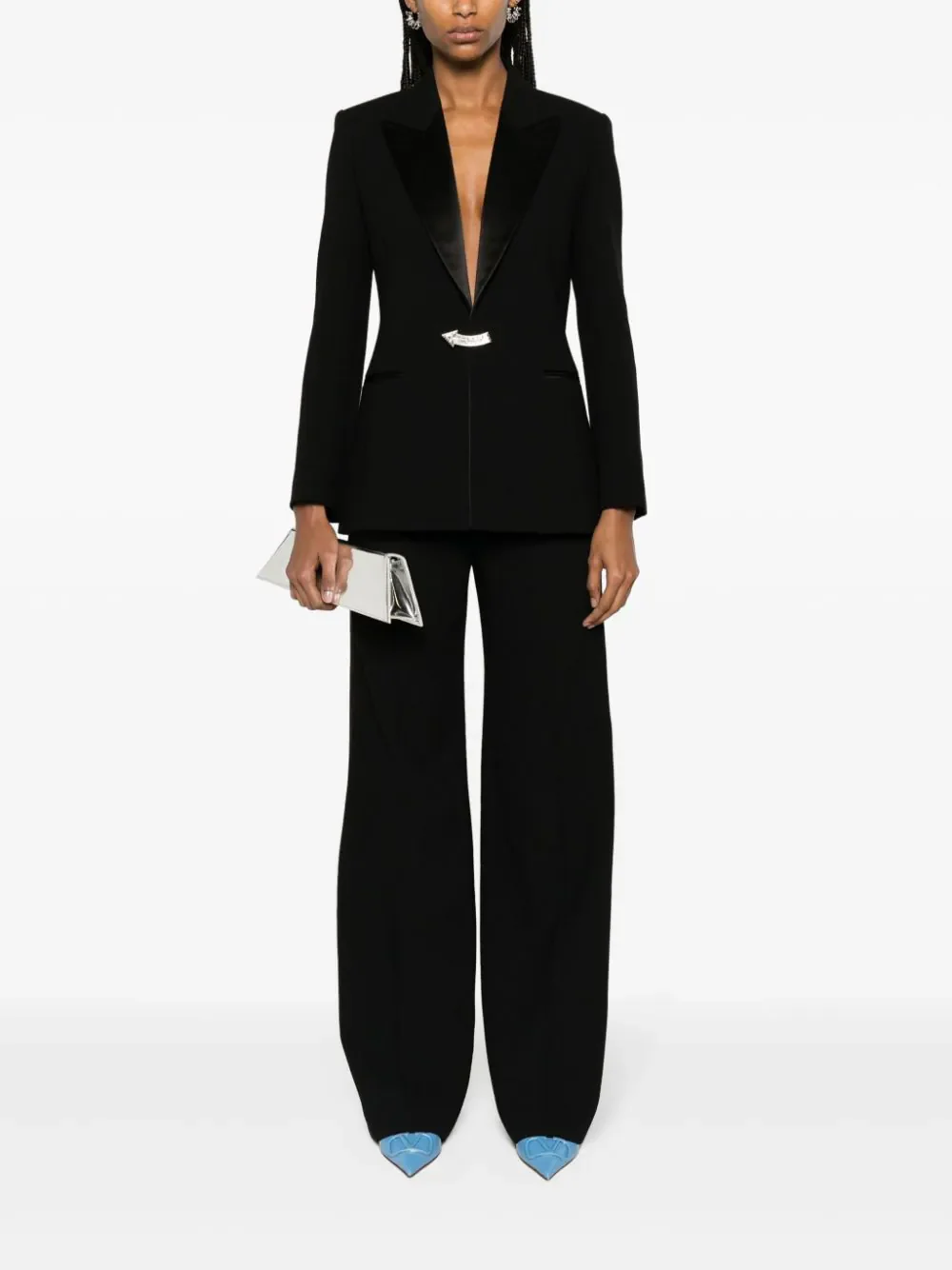 Chloé Wool Tuxedo Coat Black - Image 3