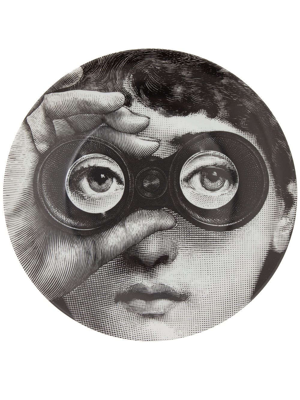 Fornasetti N.286 Wall Plate White/Black