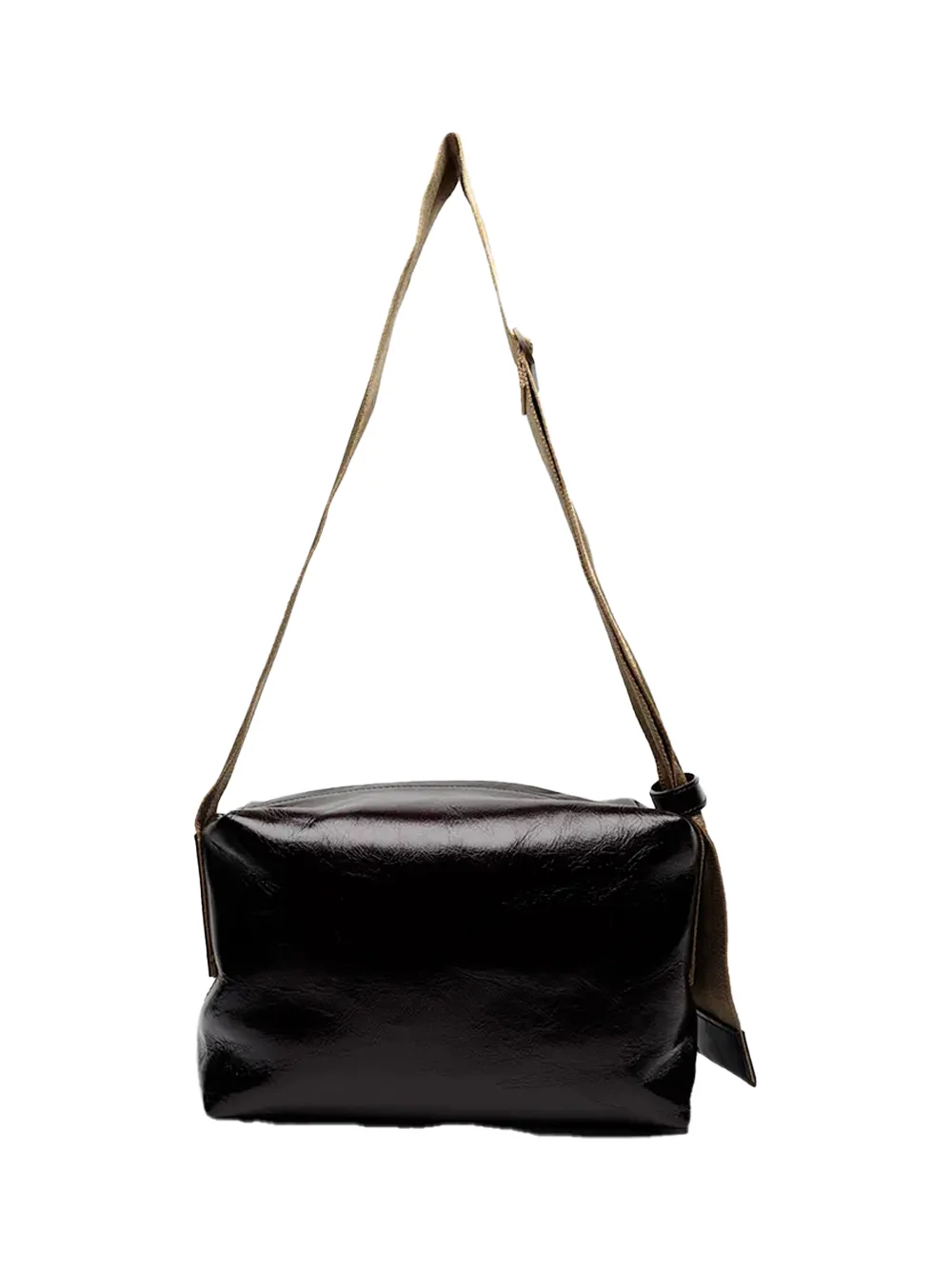 Uma Wang Medium Shoulder Bag Wine / Mustard - Image 3
