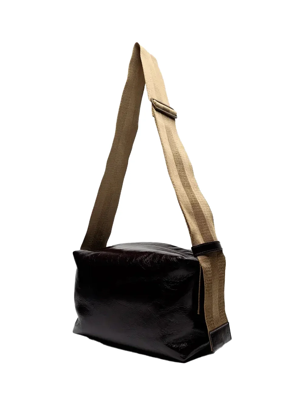 Uma Wang Medium Shoulder Bag Wine / Mustard - Image 5