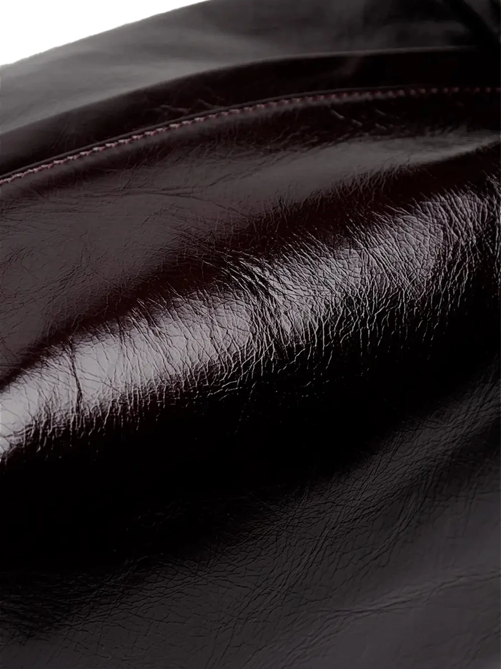Uma Wang Medium Shoulder Bag Wine / Mustard - Image 7