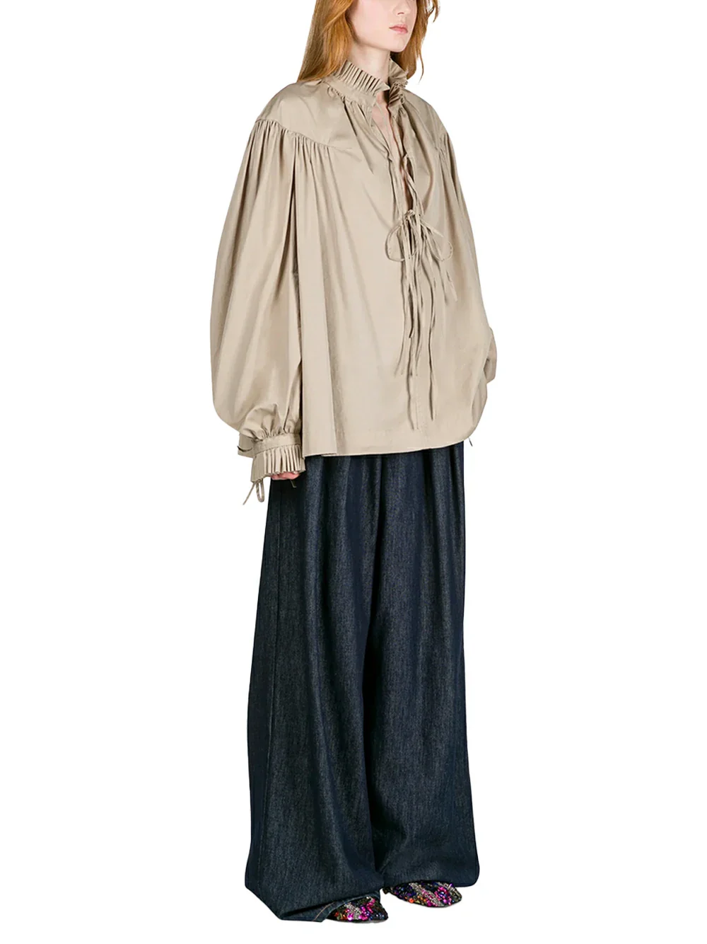 Dries Van Noten Catya Shirt Sand - Image 3